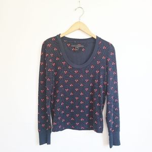 Marc by Marc Jacobs
Navy Cherry Print Top | S